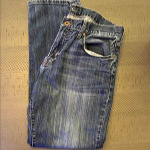Lucky Brand Blue Straight Jeans with Vintage Appeal